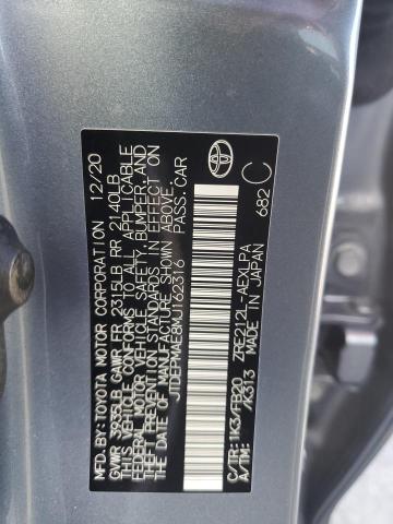 Продажа на аукционе авто 2021 Toyota Corolla Le, vin: JTDEPMAE8MJ162316, номер лота: 37286804