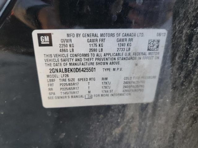 2013 Chevrolet Equinox Ls მანქანა იყიდება აუქციონზე, vin: 2GNALBEK0D6425501, აუქციონის ნომერი: 41114444