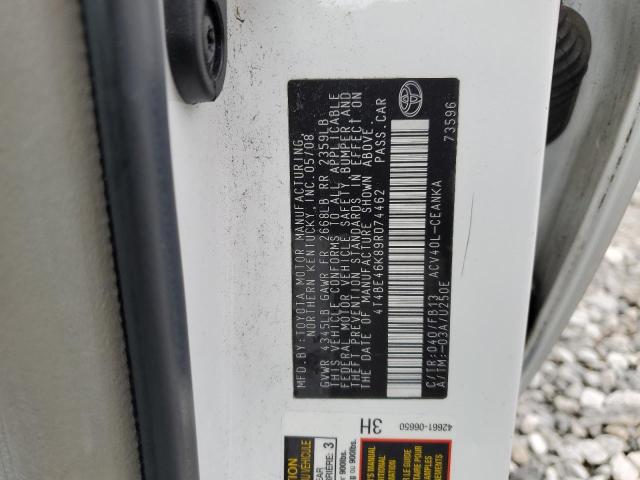 40206824 :رقم المزاد ، 4T4BE46K89R074462 vin ، 2009 Toyota Camry Base مزاد بيع