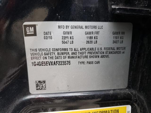 Продажа на аукционе авто 2010 Buick Lacrosse Cxs, vin: 1G4GE5EVXAF223576, номер лота: 39819524