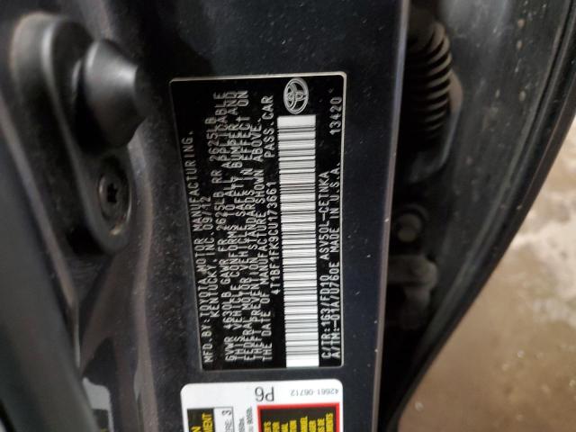 82538413 :رقم المزاد ، 4T1BF1FK9CU173661 vin ، 2012 Toyota Camry Base مزاد بيع