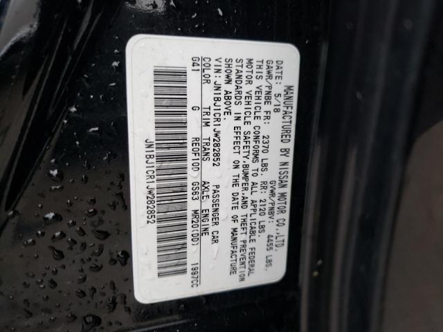82273663 :رقم المزاد ، JN1BJ1CR1JW282852 vin ، 2018 Nissan Rogue Sport S مزاد بيع