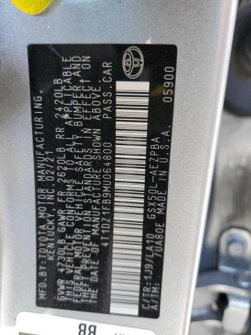 87476154 :رقم المزاد ، 4T1DZ1FB9MU064800 vin ، 2021 Toyota Avalon مزاد بيع