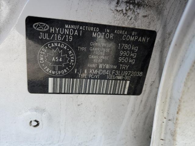 Продажа на аукционе авто 2020 Hyundai Elantra, vin: KMHD84LF3LU972038, номер лота: 41797155