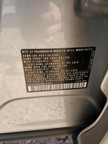 42432585 :رقم المزاد ، 3VV2B7AX9MM107821 vin ، 2021 Volkswagen Tiguan مزاد بيع
