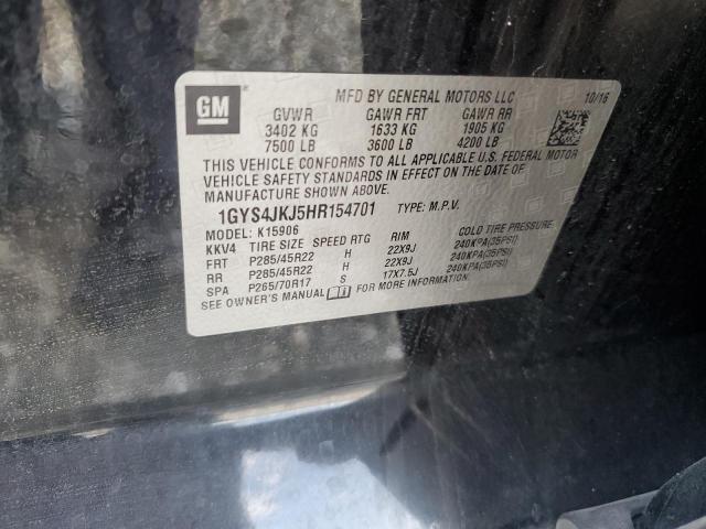 Aukcja sprzedaży 2017 Cadillac Escalade, vin: 1GYS4JKJ5HR154701, numer aukcji: 42439535