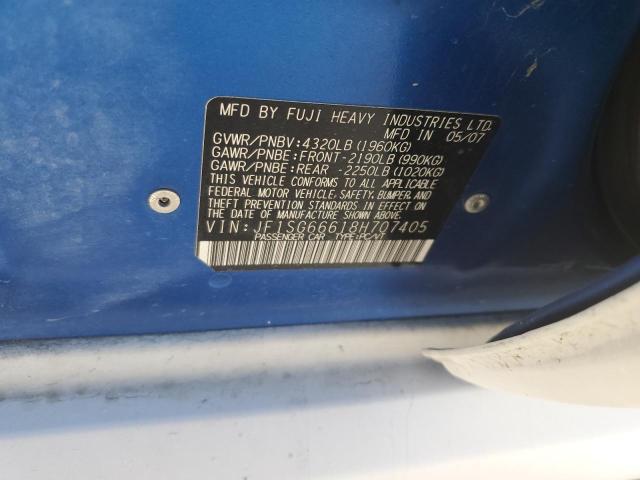 Продажа на аукционе авто 2008 Subaru Forester, vin: JF1SG66618H707405, номер лота: 88706255