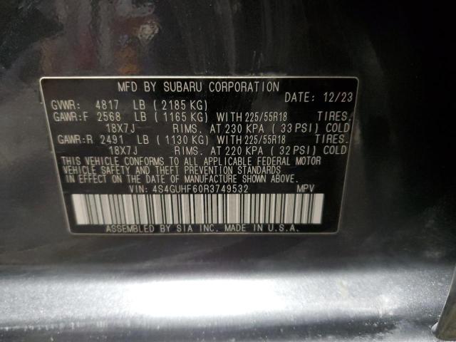 Продаж на аукціоні авто 2024 Subaru Crosstrek, vin: 4S4GUHF60R3749532, номер лоту: 88816565