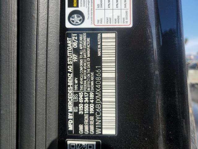 Aukcja sprzedaży 2021 Mercedes-benz G, vin: W1NYC6BJXMX408661, numer aukcji: 87288074