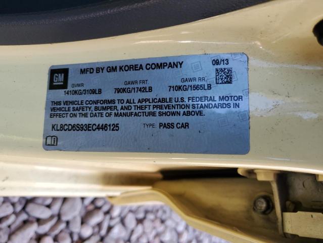 42651045 :رقم المزاد ، KL8CD6S93EC446125 vin ، 2014 Chevrolet Spark مزاد بيع