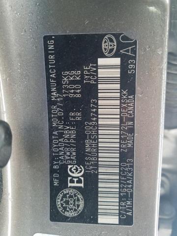 Продаж на аукціоні авто 2017 Toyota Corolla, vin: 2T1BURHE5HC947473, номер лоту: 87621085