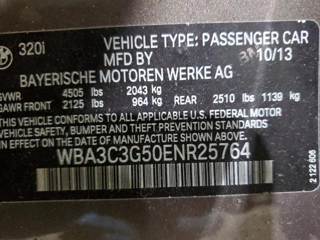 Продаж на аукціоні авто 2014 Bmw 320, vin: WBA3C3G50ENR25764, номер лоту: 42528415
