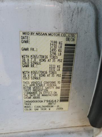 Продаж на аукціоні авто 2016 Nissan Frontier S, vin: 1N6AD0ER3GN796642, номер лоту: 42949395