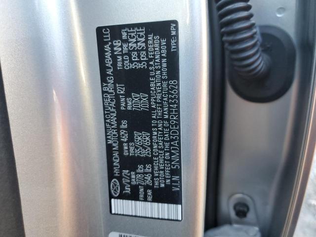 88932845 :رقم المزاد ، 5NMJA3DE9RH433628 vin ، 2024 Hyundai Tucson مزاد بيع