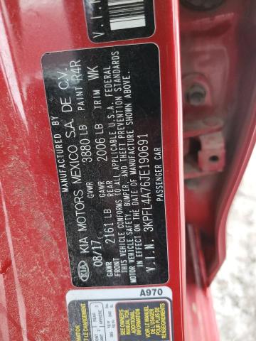 Auction sale of the 2018 Kia Forte, vin: 3KPFL4A76JE190691, lot number: 87895745