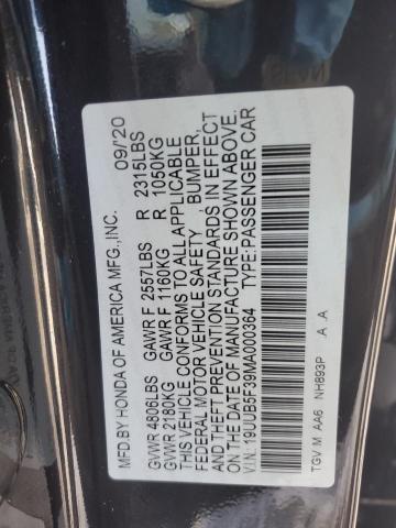 Продаж на аукціоні авто 2021 Acura Tlx, vin: 19UUB5F39MA000364, номер лоту: 87203344