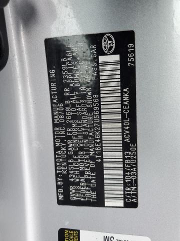 89336715 :رقم المزاد ، 4T1BE46K27U569568 vin ، 2007 Toyota Camry مزاد بيع