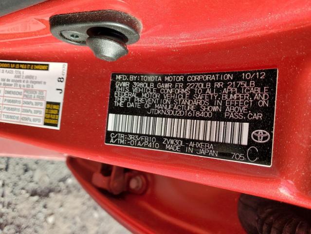 Aukcja sprzedaży 2013 Toyota Prius, vin: JTDKN3DU2D1618400, numer aukcji: 42982275
