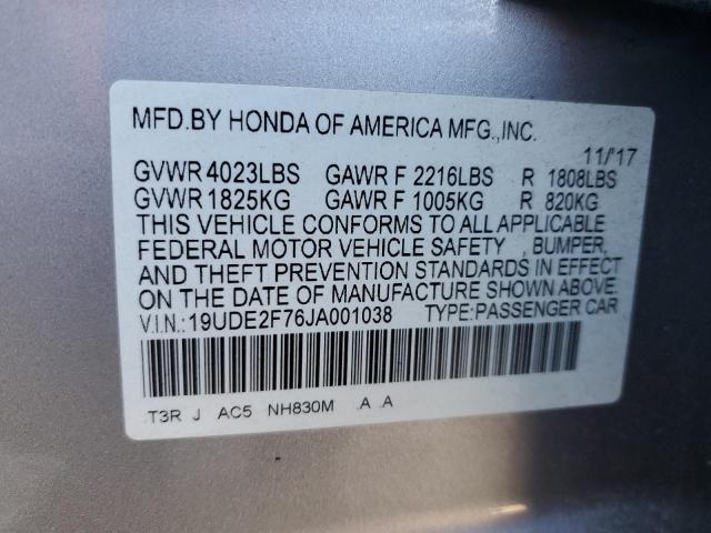 Aukcja sprzedaży 2018 Acura Ilx, vin: 19UDE2F76JA001038, numer aukcji: 84256664