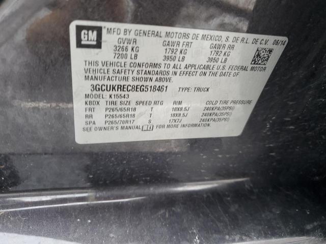 Aukcja sprzedaży 2014 Chevrolet Silverado, vin: 3GCUKREC8EG518461, numer aukcji: 87196454