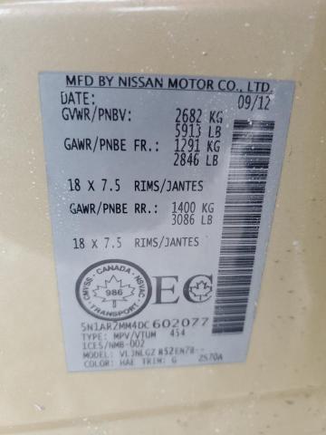 Продажа на аукционе авто 2013 Nissan Pathfinder, vin: 5N1AR2MM4DC602077, номер лота: 42615495