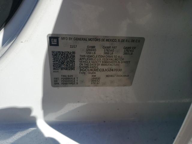 Продажа на аукционе авто 2018 Chevrolet Silverado, vin: 3GCUKREC3JG247030, номер лота: 88777875