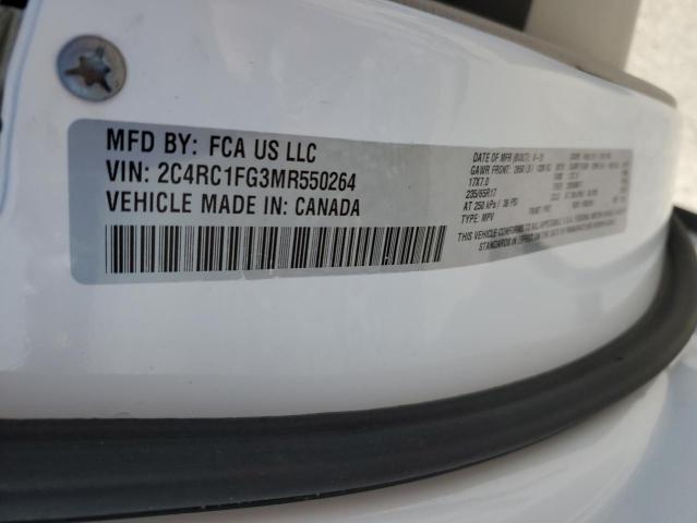 88155925 :رقم المزاد ، 2C4RC1FG3MR550264 vin ، 2021 Chrysler Pacifica مزاد بيع
