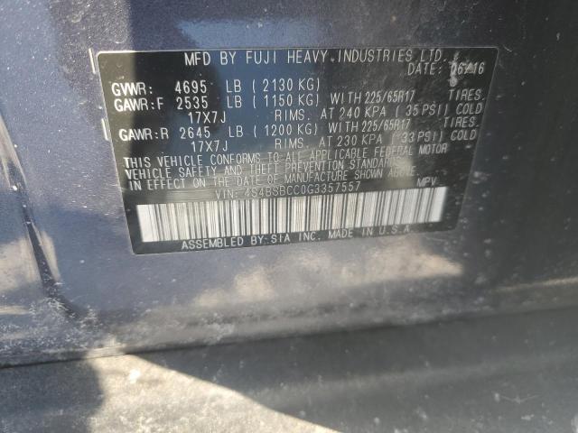 Продаж на аукціоні авто 2016 Subaru Outback, vin: 4S4BSBCC0G3357557, номер лоту: 88923115