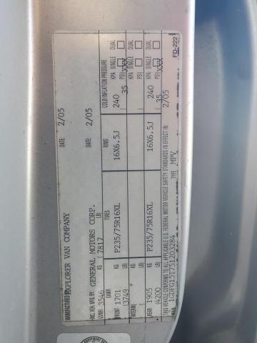 43405915 :رقم المزاد ، 1GDFG15T751203284 vin ، 2005 Gmc Savana مزاد بيع