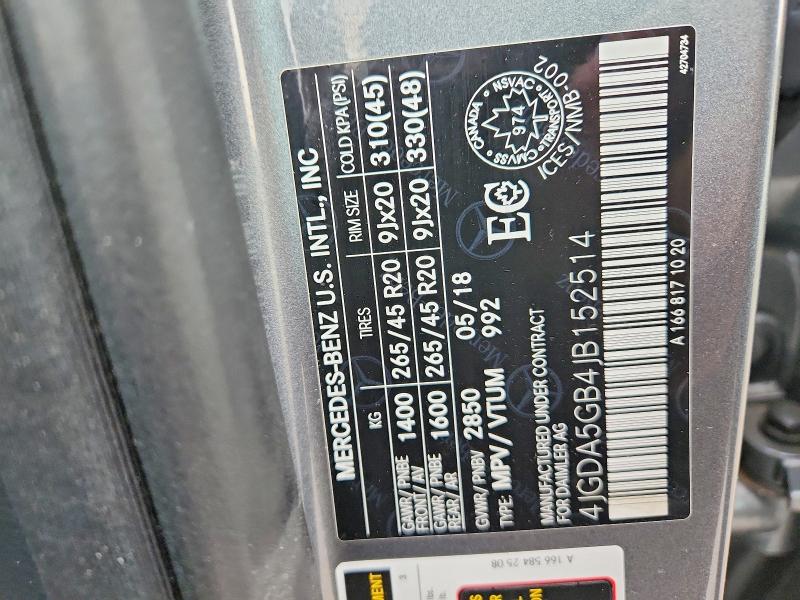 Aukcja sprzedaży 2018 Mercedes-benz Gle, vin: 4JGDA5GB4JB152514, numer aukcji: 98331805