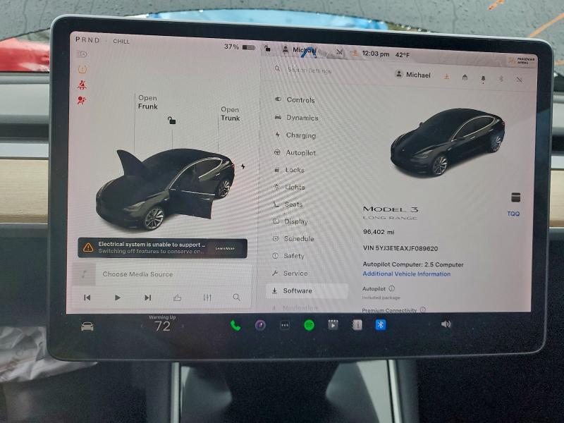 96627015 :رقم المزاد ، 5YJ3E1EAXJF089620 vin ، 2018 Tesla Model 3 مزاد بيع