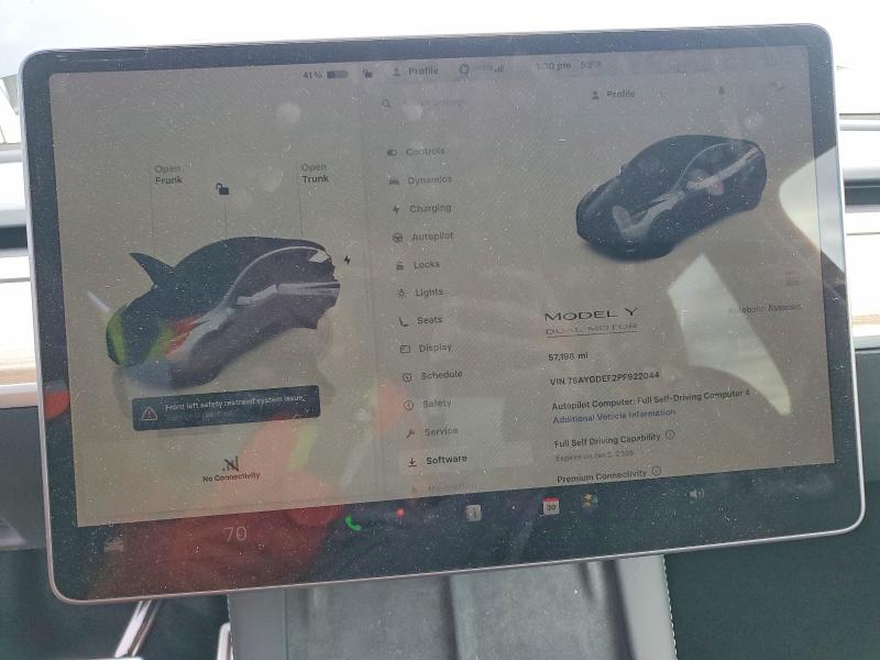 Продаж на аукціоні авто 2023 Tesla Model Y, vin: 7SAYGDEF2PF922044, номер лоту: 99148275