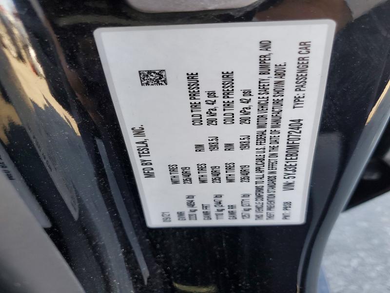 Продажа на аукционе авто 2021 Tesla Model 3, vin: 5YJ3E1EB0MF072404, номер лота: 73528515