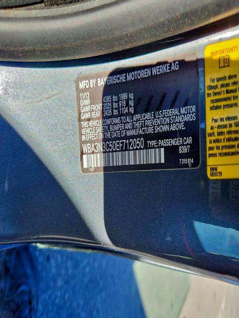 73394135 :رقم المزاد ، WBA3N3C50EF712050 vin ، 2014 Bmw 428 I مزاد بيع
