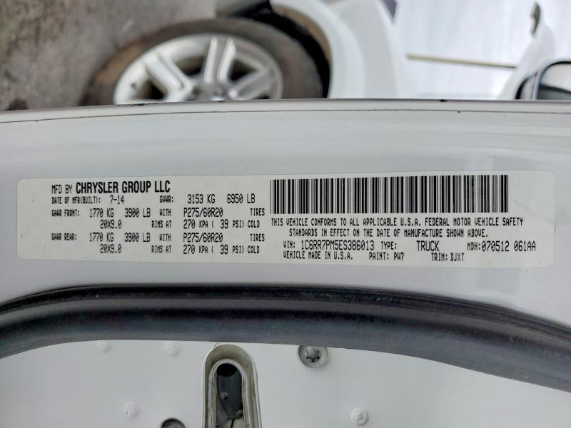 98849695 :رقم المزاد ، 1C6RR7PM5ES386013 vin ، 2014 Ram 1500 مزاد بيع