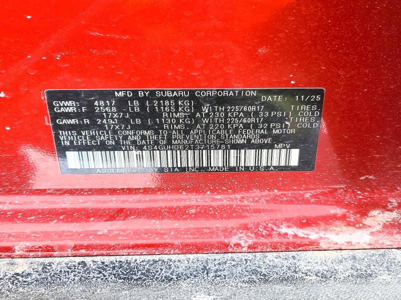 Продажа на аукционе авто 2026 Subaru Crosstrek, vin: 4S4GUHD62T3715781, номер лота: 75012185