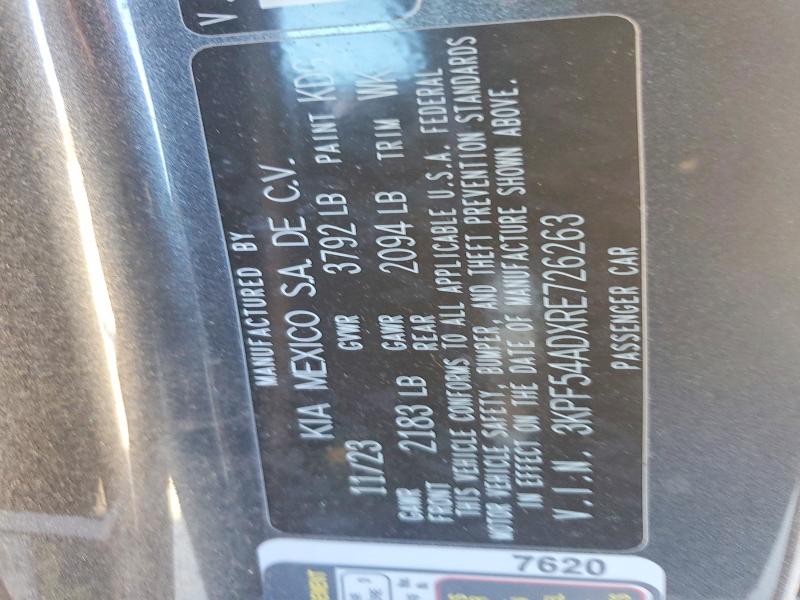 Продажа на аукционе авто 2024 Kia Forte, vin: 3KPF54ADXRE726263, номер лота: 98964365