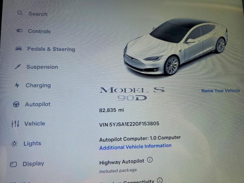 Aukcja sprzedaży 2016 Tesla Model S, vin: 5YJSA1E22GF153805, numer aukcji: 99807285