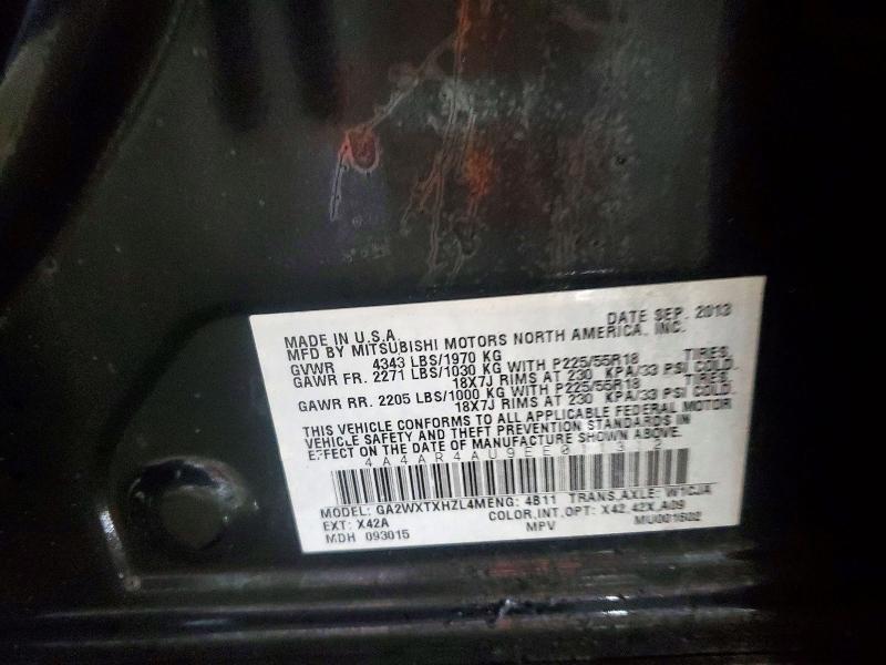 Продаж на аукціоні авто 2014 Mitsubishi Outlander Sport, vin: 4A4AR4AU9EE011312, номер лоту: 74809135