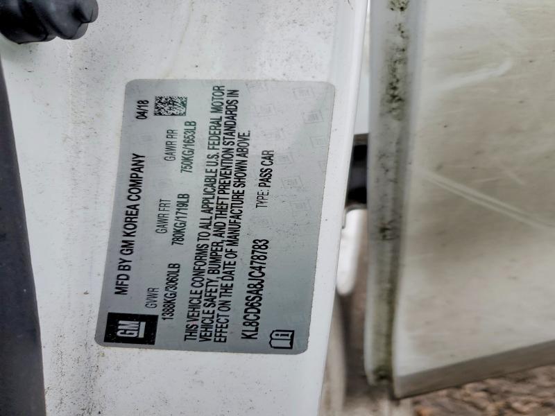 Продажа на аукционе авто 2018 Chevrolet Spark 1lt, vin: KL8CD6SA8JC478783, номер лота: 73016285