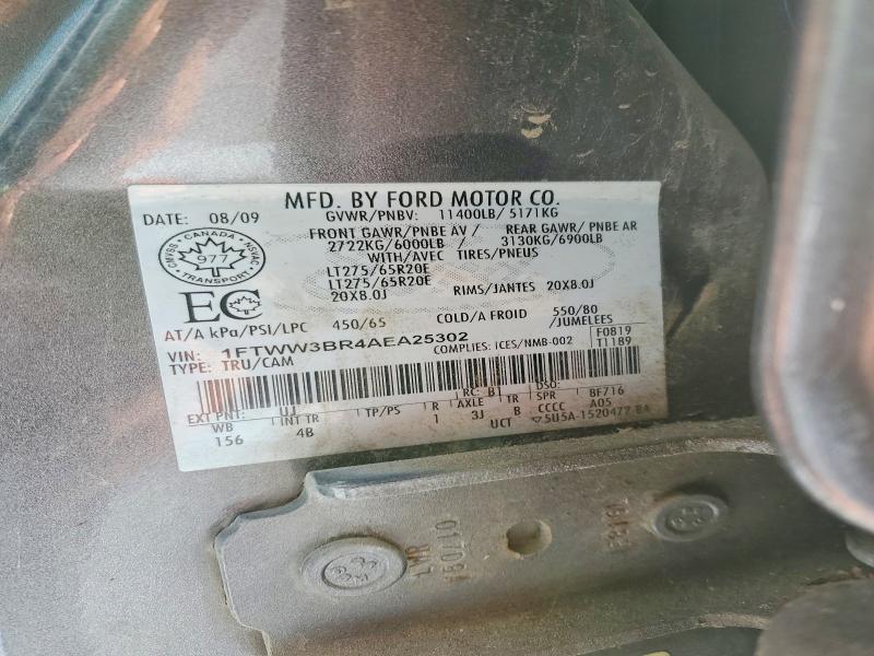 Продажа на аукционе авто 2010 Ford F350, vin: 1FTWW3BR4AEA25302, номер лота: 93496065