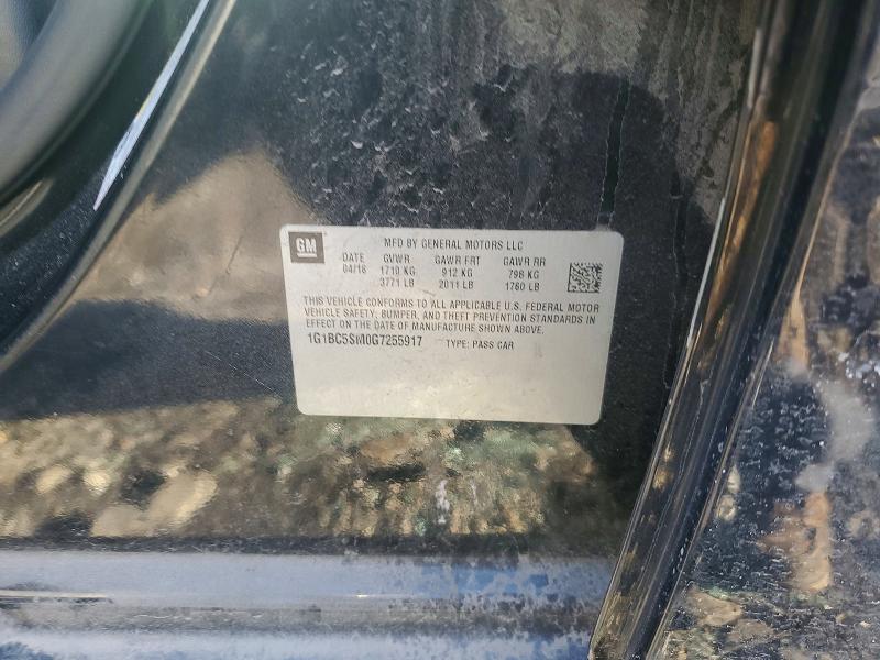 Aukcja sprzedaży 2016 Chevrolet Cruze, vin: 1G1BC5SM0G7255917, numer aukcji: 98180685