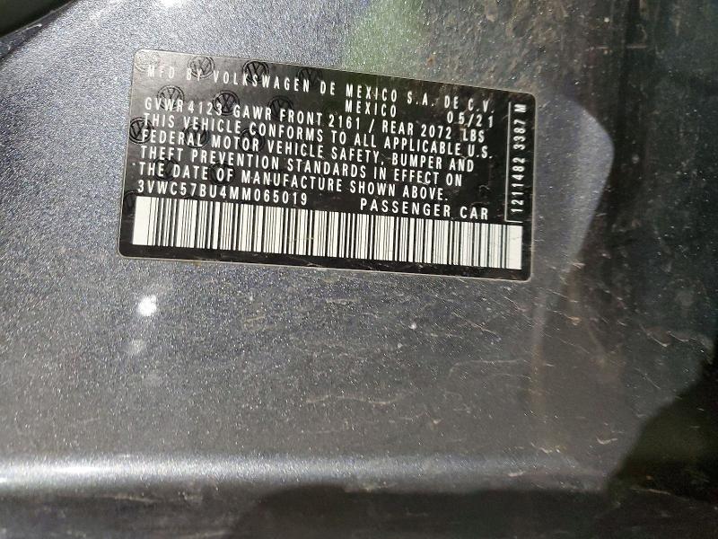 Aukcja sprzedaży 2021 Volkswagen Jetta, vin: 3VWC57BU4MM065019, numer aukcji: 97526545
