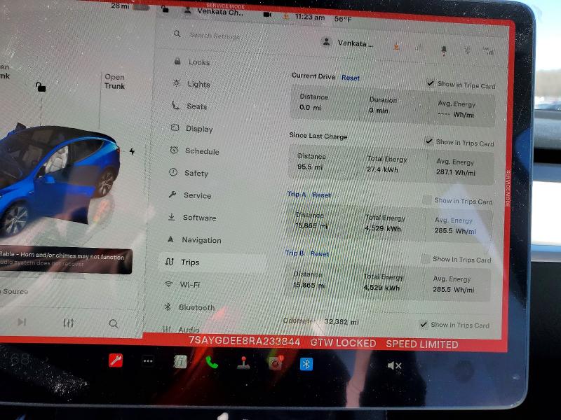 Aukcja sprzedaży 2024 Tesla Model Y, vin: 7SAYGDEE8RA233844, numer aukcji: 72342555