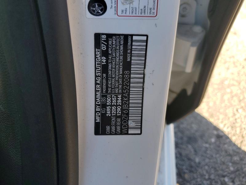 Продажа на аукционе авто 2019 Mercedes-benz E, vin: WDDZF6JB2KA522088, номер лота: 72496045