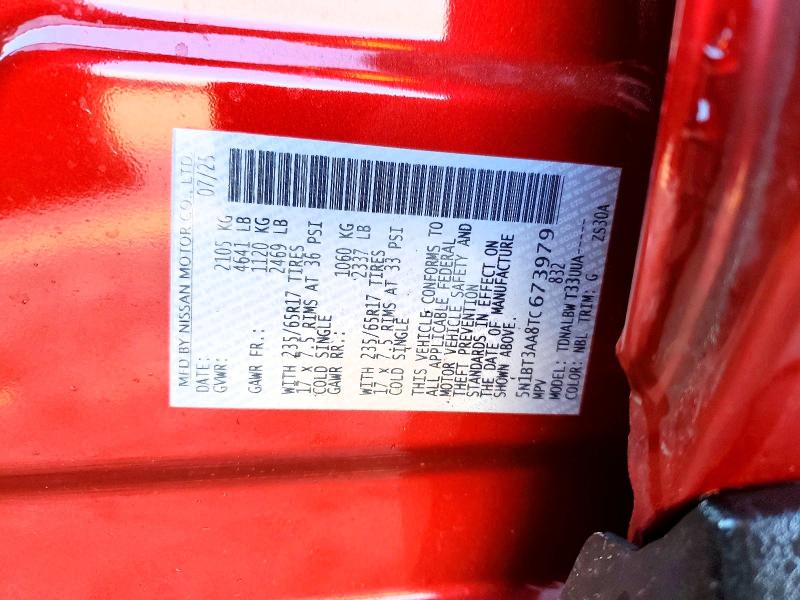 Aukcja sprzedaży 2026 Nissan Rogue, vin: 5N1BT3AA8TC673979, numer aukcji: 75369265
