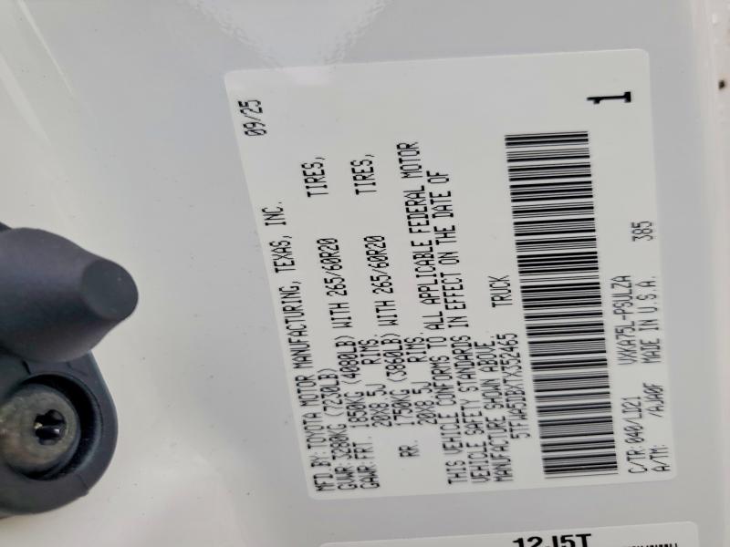 Продажа на аукционе авто 2026 Toyota Tundra, vin: 5TFWA5DBXTX352465, номер лота: 73993775
