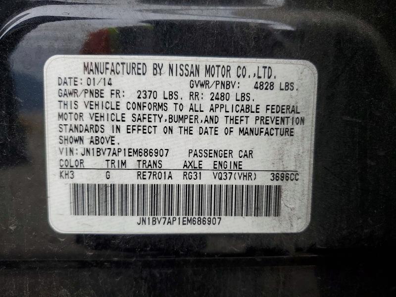 Продажа на аукционе авто 2014 Infiniti Q50 Base, vin: JN1BV7AP1EM686907, номер лота: 99296415