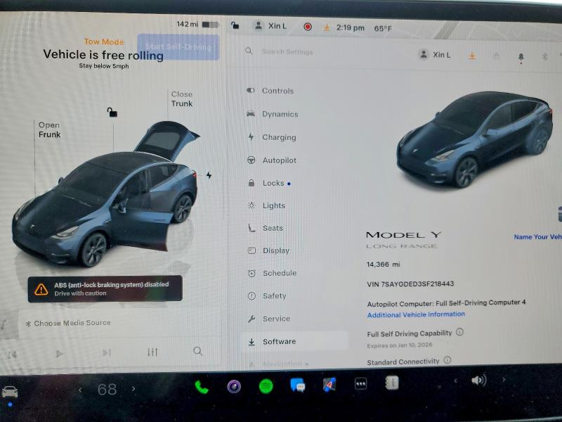 Продажа на аукционе авто 2025 Tesla Model Y, vin: 7SAYGDED3SF218443, номер лота: 99562995