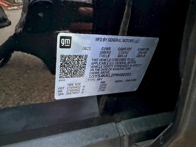 Продажа на аукционе авто 2023 Cadillac Escalade E, vin: 1GYS4KKL2PR480283, номер лота: 74102965
